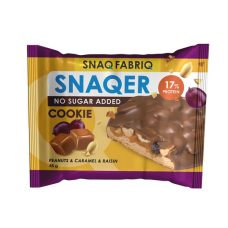 Печенье глазированное "Арахис, изюм и карамель", 45 г ТМ "SNAQ FABRIQ"