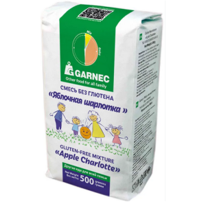 Смесь без глютена яблочная шарлотка, 500г. Гарнец