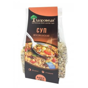Суп мексиканский с рисом и кукурозой, 250г, тм Здороведа
