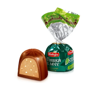 Трюфель Мишки в лесу с вафельной крошкой без сахара Победа №10