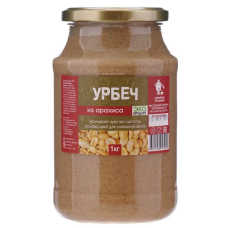 Урбеч из арахиса, стекло, 1кг тм Добрые традиции