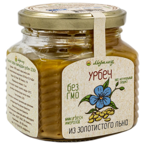 Урбеч из золотистого льна 230 г, Мералад
