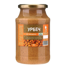 Урбеч из миндаля, стекло, 1кг тм Добрые традиции