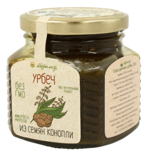 Урбеч из семян конопли ТМ Мералад 230гр