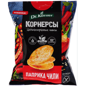 Чипсы с паприкой чили кукуруз.рис др. Корнер