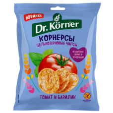 Чипсы-Корнерсы кукуруза-рис с томатом и базиликом Dr. Corner