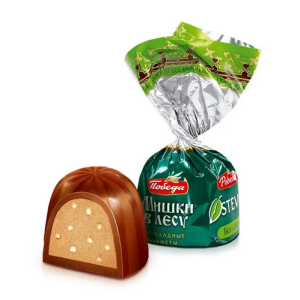 Шоколадный конфеты без сахара мишки в лесу, шт Победа