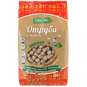 Отруби ржаные Бородинские пресованные DiaDar 200гр