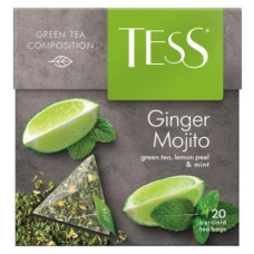Чай зеленый Ginger Mojito, 20 пирамидок Tess