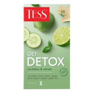 Чай зеленый Get Detox, 20 пирам. Tess