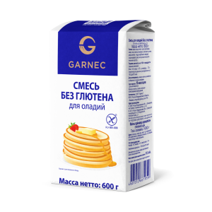 Cмесь без глютена для оладий 600гр Гарнец