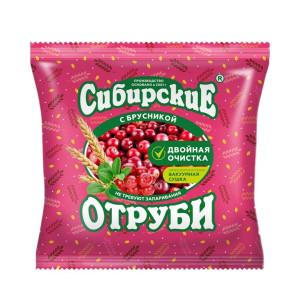 Отруби с брусникой Сибирские 200гр