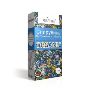 Спирулина в таблетках Polezzno, 100г