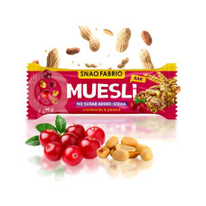 Батончик мюсли "Клюква" 40 г ТМ SNAQ FABRIQ