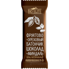 Батончик шоколад миндаль Bio elite