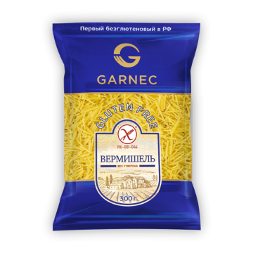 Вермишель без глютена из кукурузной муки Гарнец 300г
