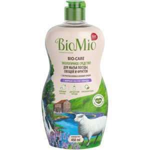Экологичное ср-о для мытя посуды, овощей и фруктов с эфирным маслом лаванды BIO MIO 450мл