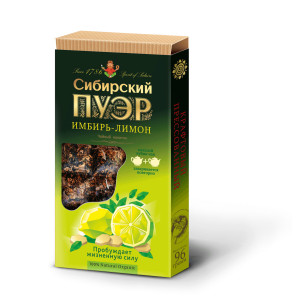 Чайный напиток имбирь-лимон 96г, Сибирский пуэр
