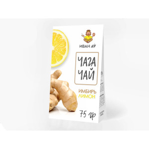 Чайный напиток Чага Чай с имбирем и лимоном Иван Да 100 гр