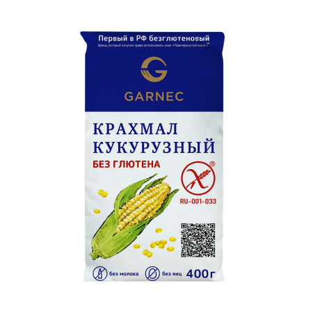 Крахмал кукурузный БГ Гарнец, 400г.