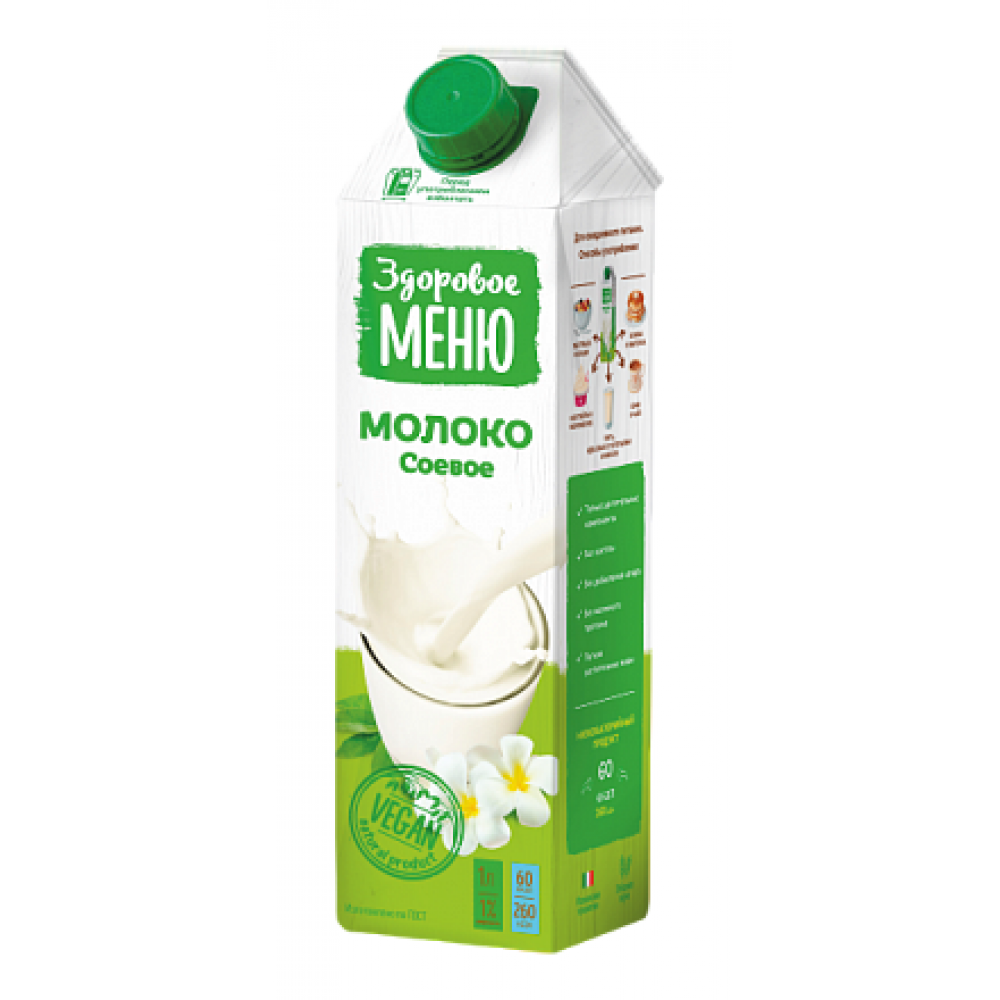 Soy milk "Healthy menu" 1 l Russia