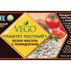 Паштет белая фасоль с помидорами 250 г Вего Россия