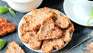 Печенье из бананов и кунжута